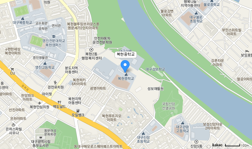 학교 찾아오시는 길 지도